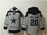Men's Dallas Cowboys #20 Tony Pollard Gray Ageless Must-Have Lace-Up Pullover Hoodie,baseball caps,new era cap wholesale,wholesale hats